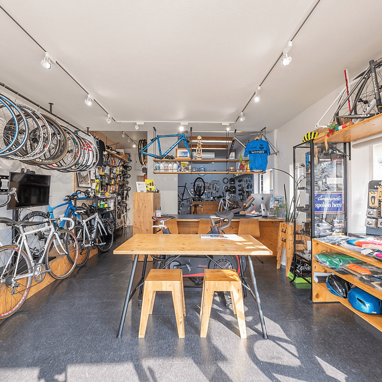 チクリ・ピオニエーレのイメージ画像です。競技用自転車に男性が載っています。